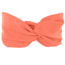 Jersey Crossed Headband Child coral