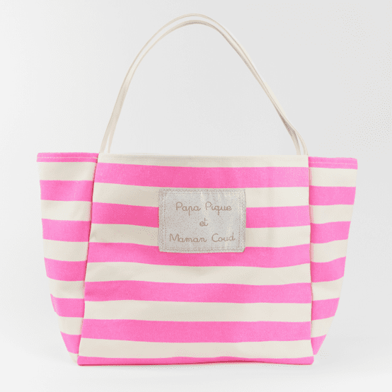 Pink Striped Deckchair Bag