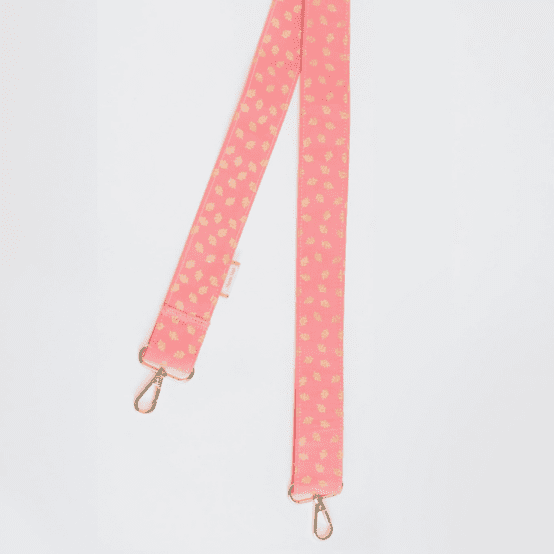Narrow shoulder strap feuillage or rose