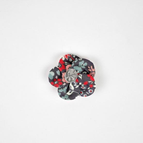 Mini Flower petal hair slide jardin d'aurore