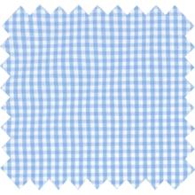 Cotton fabric sky blue gingham