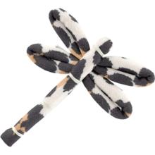 Dragonfly hair slide leopard