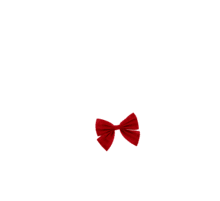 Bow tie hair slide red