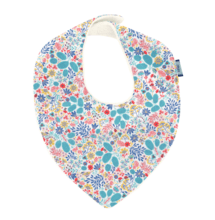 bandana bib champêtre bleuté