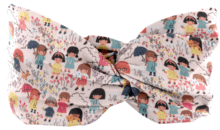 Jersey Crossed Headband Child petites filles pop