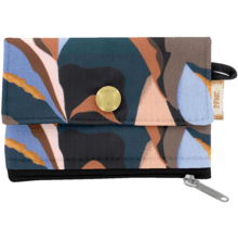zipper pouch card purse vague d'automne