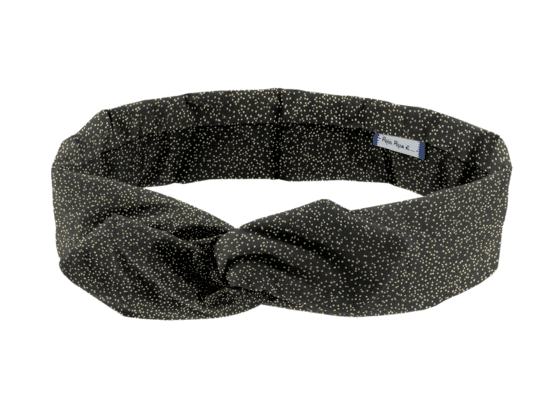 Wire headband retro glitter black