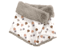 Children fur scarf snood montgolfiere