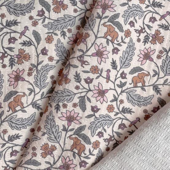 Quilted effect fabric rêve de jasmin