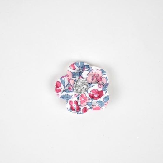 Mini Flower petal hair slide rose grenadine