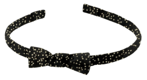 Thin headband glitter black