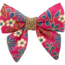 Mini bow tie clip badiane framboise