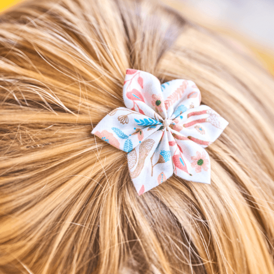 Star flower hairslide douceur des bois