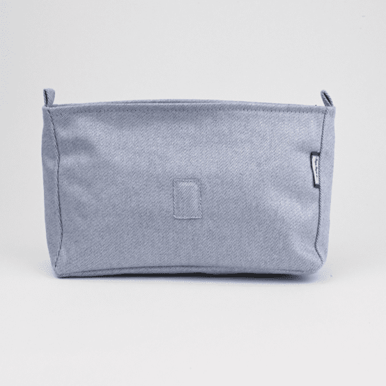 Base of shoulder bag iridescent denim