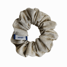 Small scrunchie  glitter linen