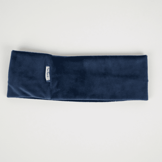 Stretch jersey headband  blue denim velvet