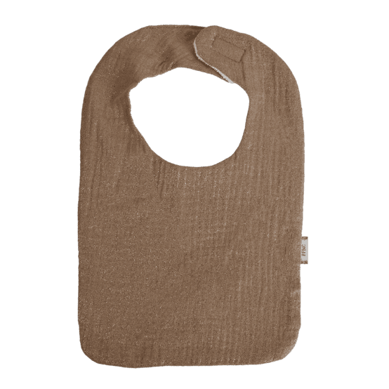 Bib - Baby size gaze pailletée camel