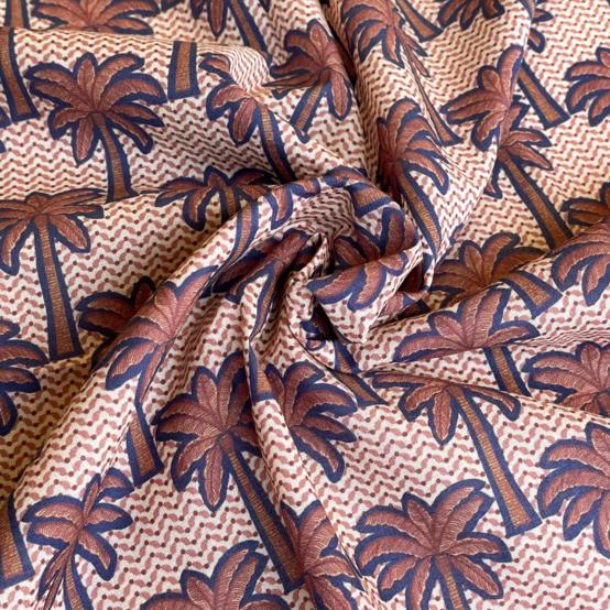 Cotton veil fabric palmeraie