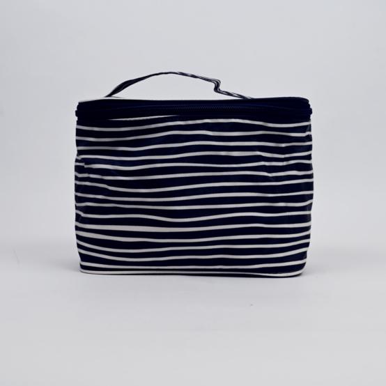 Large vanity striped  ivory navy