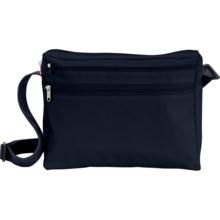 Base of satchel bag navy blue