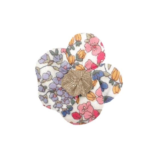 Mini Flower petal hair slide porcelaine rosée