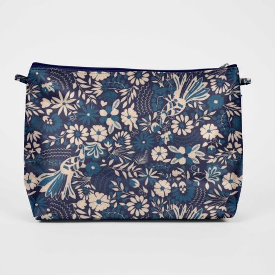 Cosmetic bag with flap parade royale