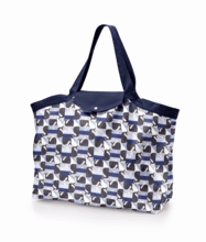 Tote bag with a zip baleino bleu