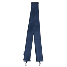 Wide shoulder strap light denim