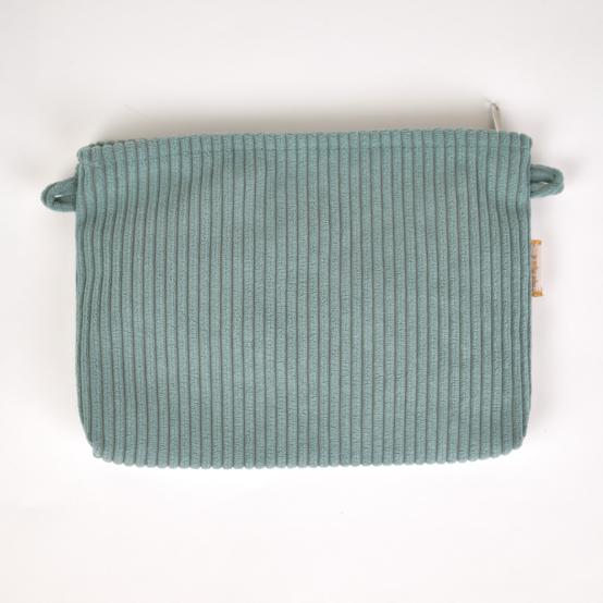 Coton clutch bag lichen corduroy