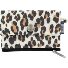 zipper pouch card purse leopard