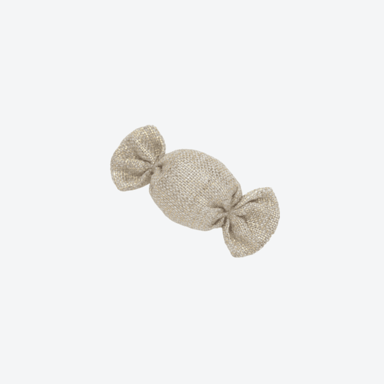 Mini sweet hairslide  glitter linen