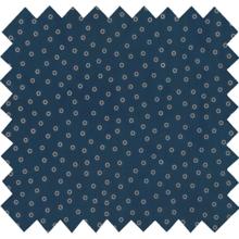 Cotton fabric bulle bronze marine