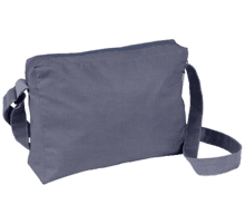 Base of satchel bag light denim