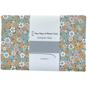 1 m fabric coupon EX2503 floral retro lichen