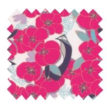 Cotton fabric ex2440 fuchsia cotton flower