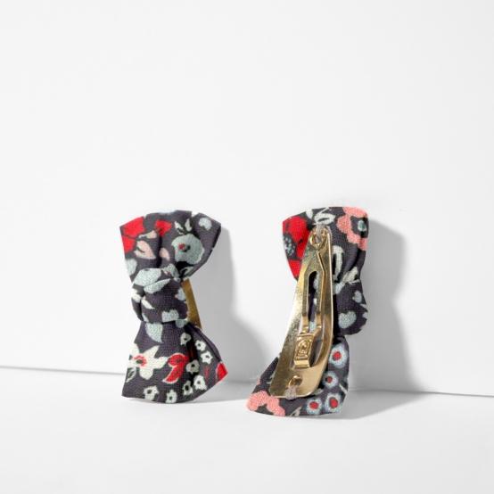 Small bows hair clips jardin d'aurore