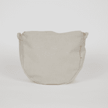 Base small bag without shoulder strap beige pailleté