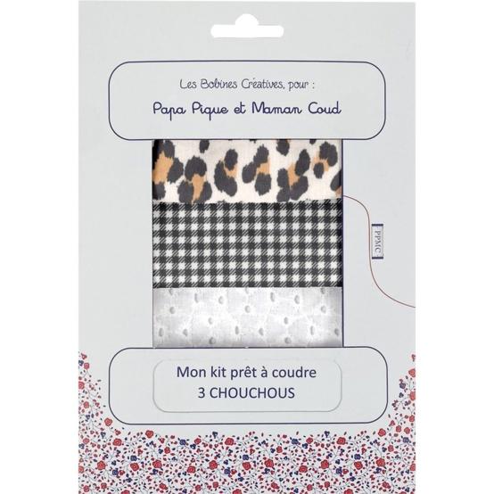 Kit prêt à coudre 3 Chouchous leopard