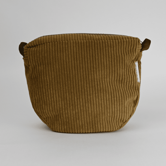 Base small bag without shoulder strap brown large corduroy