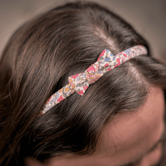 Thin headband porcelaine rosée