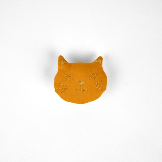 Meow hair slide ochre