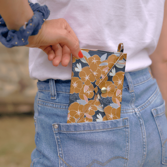Little envelope clutch coton d'or