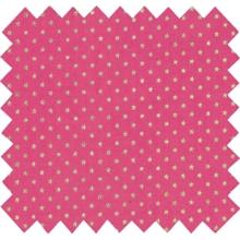 Cotton veil fabric fuchsia gold star