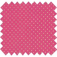 Cotton veil fabric fuchsia gold star