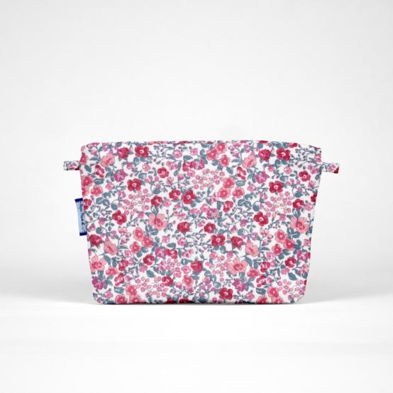 Tiny coton clutch bag rose grenadine