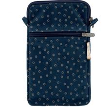 Quilted phone pocket bulle bronze marine