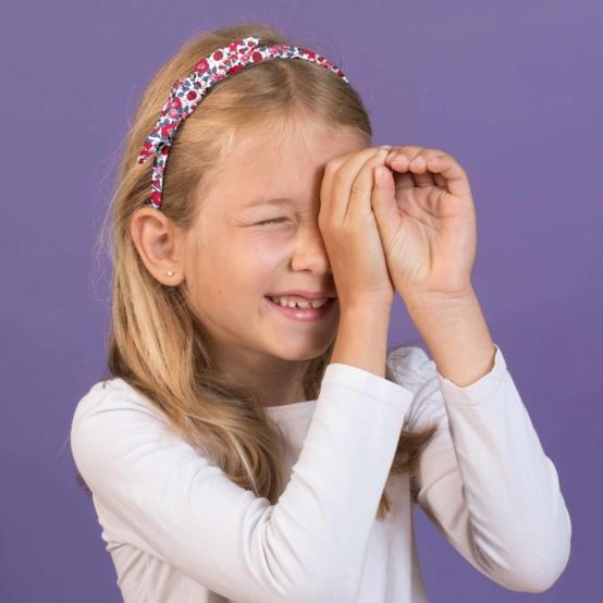 bow headband rouge corolle