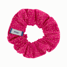 Small scrunchie fuchsia pailleté