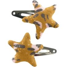 Star hair-clips gypso ocre