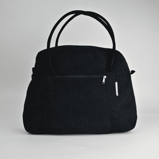 Bowling bag  black large corduroy